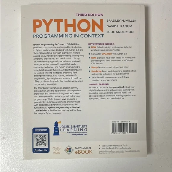 Python Programming in Context Book - Picture 2 of 2